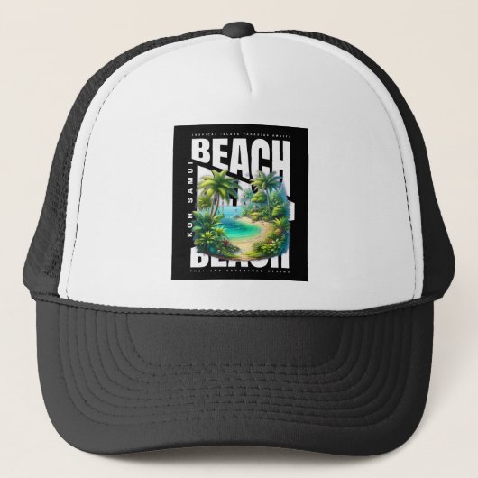 Koh Samui eiland Thailand Trucker Pet (Voorkant)