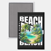 Koh Samui Island Thailand Magneet (Voorkant / Achterkant)