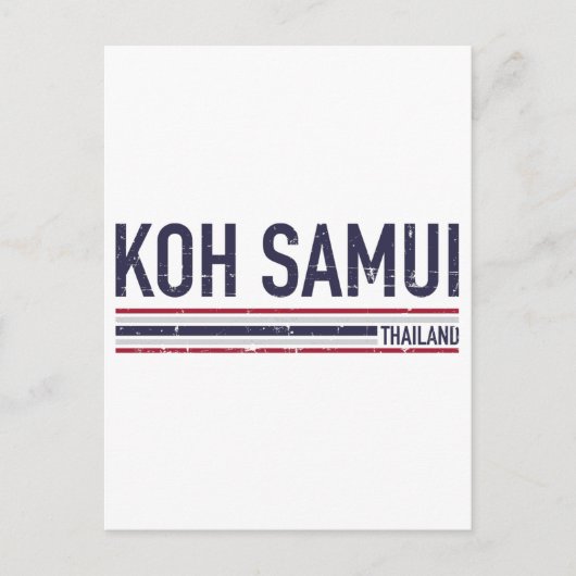 Koh Samui Thailand Briefkaart (Voorkant)