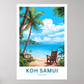 Koh Samui Thailand Reisprint Poster (Voorkant)