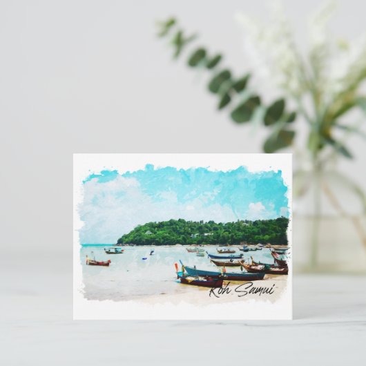 Koh Samui Thailand strandparadijs Briefkaart (Staand voorkant)