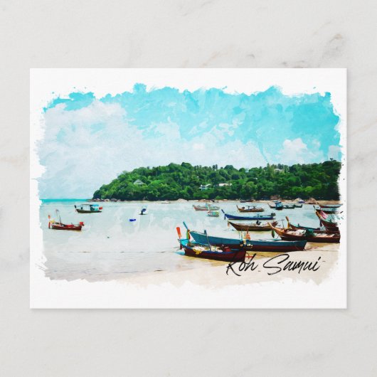 Koh Samui Thailand strandparadijs Briefkaart (Voorkant)