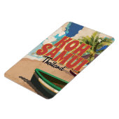 Koh Samui, Thailand Vintage Reisposter Magneet (Linkerzijde)