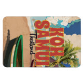 Koh Samui, Thailand Vintage Reisposter Magneet (Horizontaal)