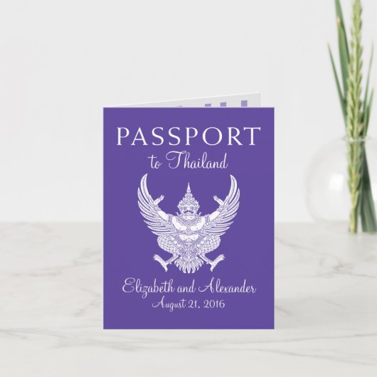 Koh Samui Thailand Wedding Passport (Voorkant)