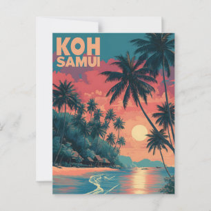 Koh Samui vintage  Briefkaart