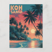 Koh Samui vintage  Briefkaart (Voorkant)