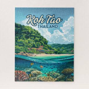 Koh Tao Thailand Azië Duiken Beach Island Legpuzzel