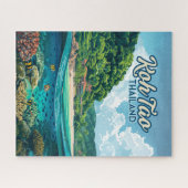 Koh Tao Thailand Azië Duiken Beach Island Legpuzzel (Horizontaal)