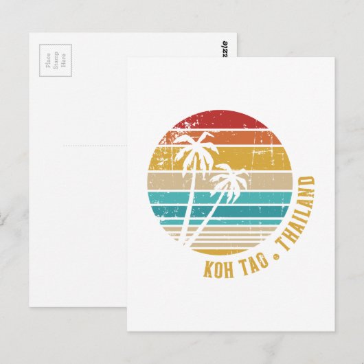 Koh Tao Thailand Briefkaart (Voorkant / Achterkant)