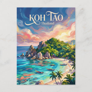 Koh Tao Thailand Briefkaart