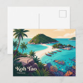 Koh Tao Thailand Briefkaart (Voorkant / Achterkant)