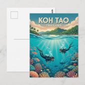 Koh Tao Thailand Briefkaart (Voorkant / Achterkant)