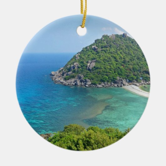 Koh Tao Thailand Keramisch Ornament (Voorkant)