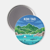 Koh Tao Thailand Magneet (Voorkant / Achterkant)