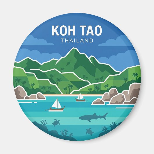 Koh Tao Thailand Magneet (Voorkant)