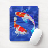 Kohaku Duo in de Deep Blue Pond Muismat (Met muis)