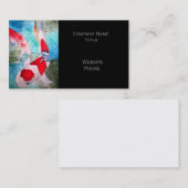 Kohaku Koi 2 Japanse vis stijlvol oosterlijk Visitekaartje (Voorkant / Achterkant)