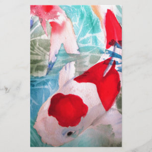 Kohaku Koi 2 Japanse waterverf Briefpapier