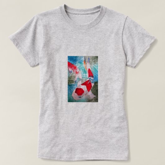 Kohaku Koi 2 Japanse waterverf T-shirt (Design voorkant)