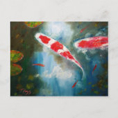 Kohaku Koi Briefkaart (Voorkant)