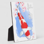 Kohaku Koi Fotoplaat (Zijkant)