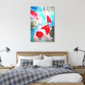 Kohaku Koi II Japanse vis originele kunst Canvas Afdruk (Insitu (Slaapkamer))