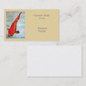 Kohaku Koi Japanse vis stijlvol oosterlijk Visitekaartje (Voorkant / Achterkant)