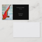 Kohaku Koi Japanse vis stijlvol oosterlijk Visitekaartje (Voorkant / Achterkant)