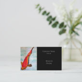 Kohaku Koi Japanse vis stijlvol oosterlijk Visitekaartje (Staand voorkant)