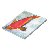 Kohaku Koi Japanse vis waterverf kunst Notitieblok (Linkerzijde)