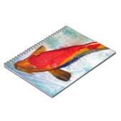Kohaku Koi Japanse vis waterverf kunst Notitieboek (Linkerzijde)