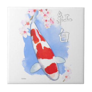 Kohaku Koi Tegeltje