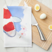 Kohaku Koi Theedoek (Quarter Fold)