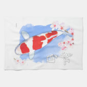 Kohaku Koi Theedoek (Horizontaal)