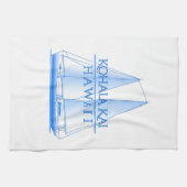 Kohala Kai Kustal Nautical Sailing Sailor Theedoek (Horizontaal)