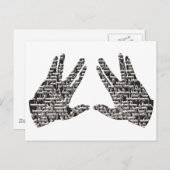 Kohen Hands Briefkaart (Voorkant / Achterkant)