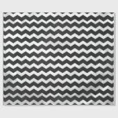 Kohl Black Chevron Pattern Cadeaupapier (Vlak)