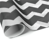 Kohl Black Chevron Pattern Cadeaupapier (Rol Hoek)