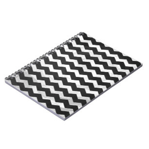 Kohl Black Chevron Pattern Notitieboek
