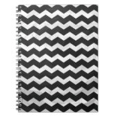 Kohl Black Chevron Pattern Notitieboek (Voorkant)