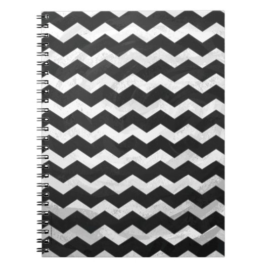 Kohl Black Chevron Pattern Notitieboek (Voorkant)