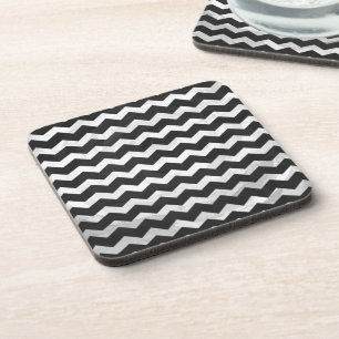 Kohl Black Chevron Pattern Onderzetter