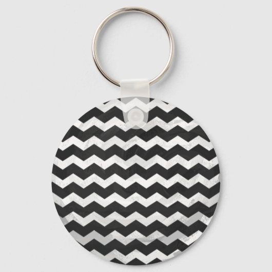 Kohl Black Chevron Pattern Sleutelhanger (Voorkant)