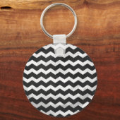 Kohl Black Chevron Pattern Sleutelhanger (Voorkant)