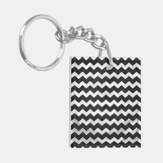 Kohl Black Chevron Pattern Sleutelhanger (Voorkant Links)