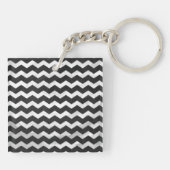 Kohl Black Chevron Pattern Sleutelhanger (Achterkant)