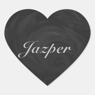 Kohl Black Monogram op maat Hart Sticker