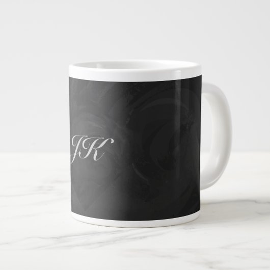 Kohl Black Monogram persoonlijk Grote Koffiekop (Voorkant rechts)