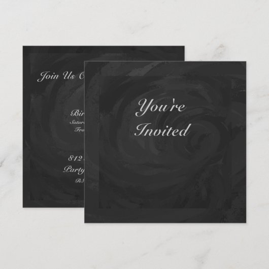 Kohl Black Monogram persoonlijk Kaart (Voorkant / Achterkant)